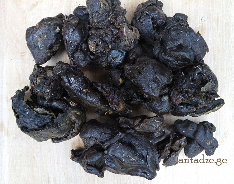 Raw propolis collected by bees