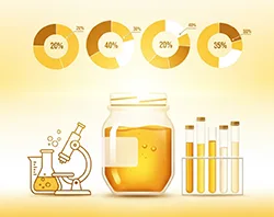 თაფლის ლაბორატორია ხარისხის შემოწმება ISO სტანდარტი